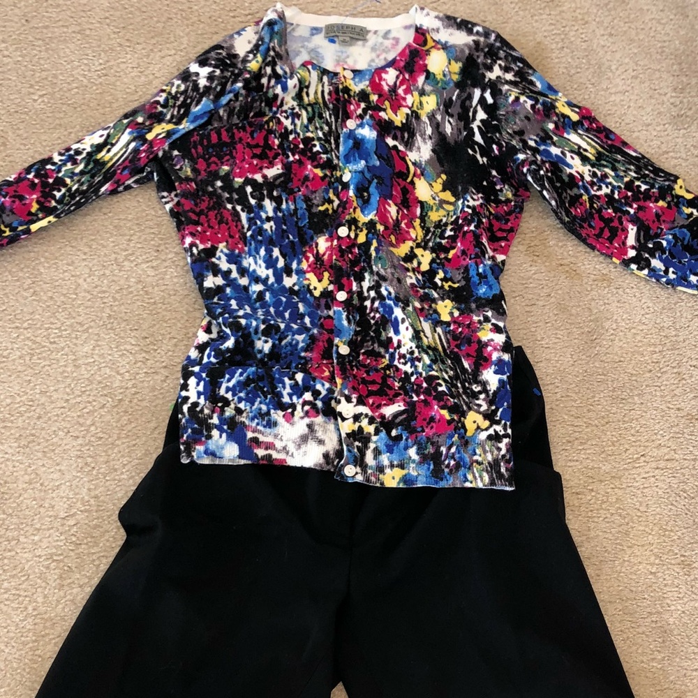 Talbots petite size 6 pants and medium top
